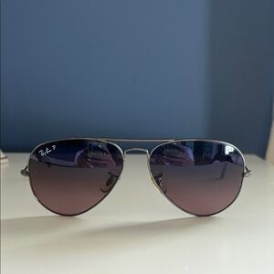 Ray-Ban Aviator Sunglasses with Dark Gradient Lenses